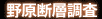 野原断層調査